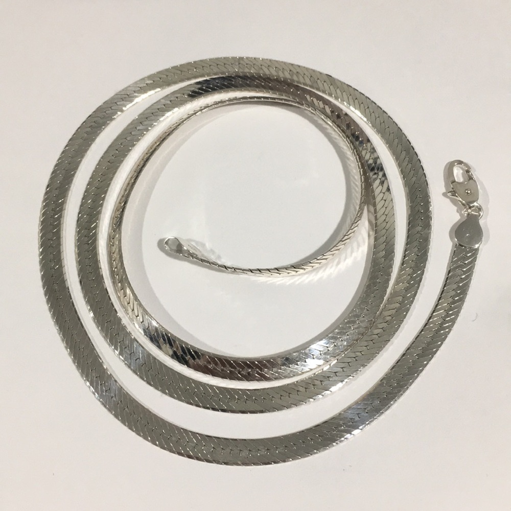 Silver 925 Herringbone 30” Necklace Chain